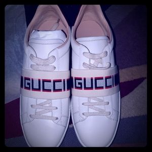 Ace Gucci stripe  leather sneaker